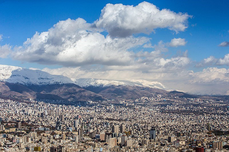 تصویر از هوای تهران پاک شد