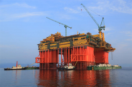 تصویر از بزرگترین سکوی نیمه شناور جهان- غرب استرالیا