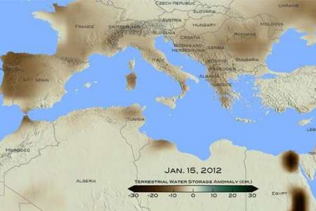تصویر از دمای سطح دریا با خشکسالی مرتبط است