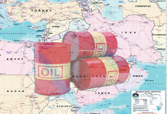 تصویر از نفت در خاورمیانه