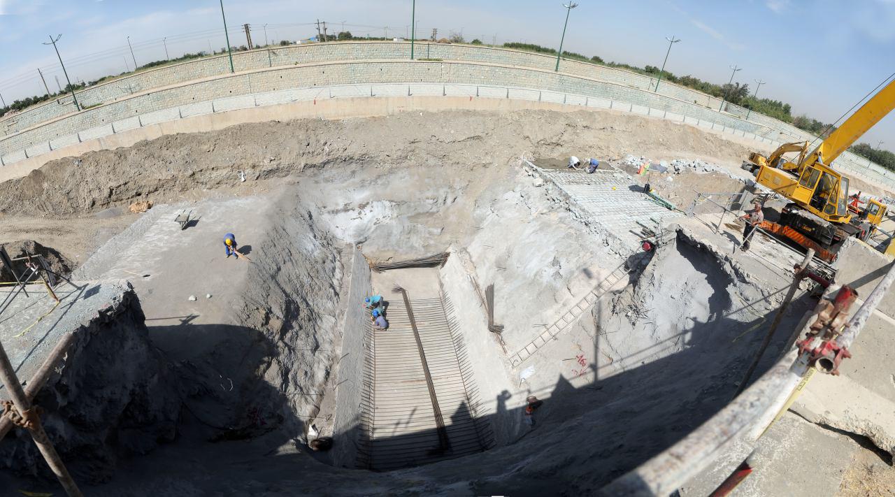 تصویر از عبور تونل فاضلابرو غرب تهران از زیر بستر رودخانه کن