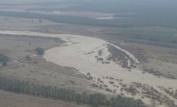 تصویر از بارندگی شدید در بوشهر خسارت به بار آورد