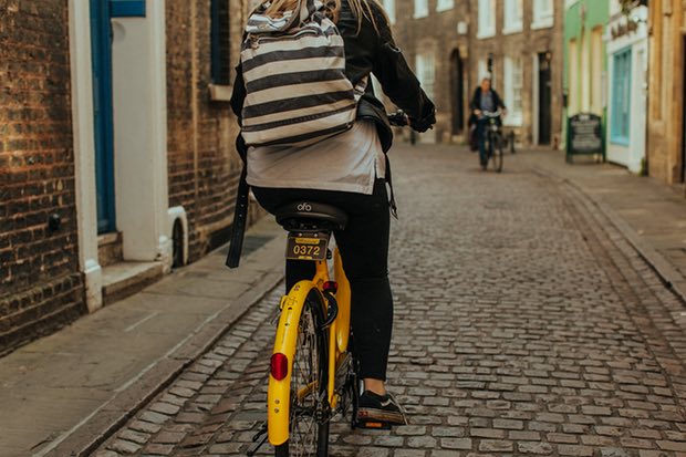 تصویر از جولان «اوبر دوچرخه‌ها» در خیابان‌های کمبریج!