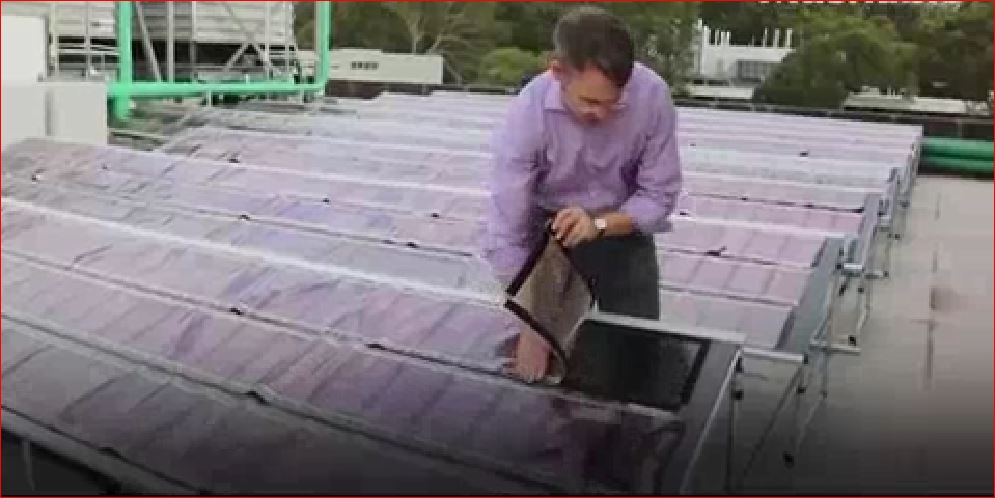 تصویر از سلول های خورشیدی کاغذی در راهند! + فیلم