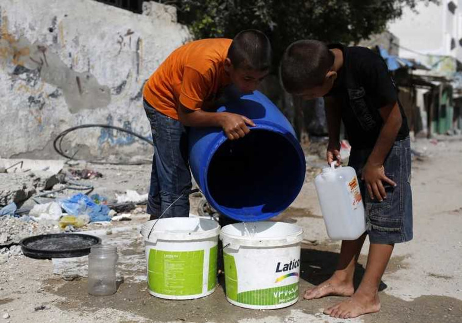 تصویر از کمبود سوخت در غزه، منابع آب را تهدید می‌کند