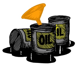 تصویر از درآمد نفت کم شد