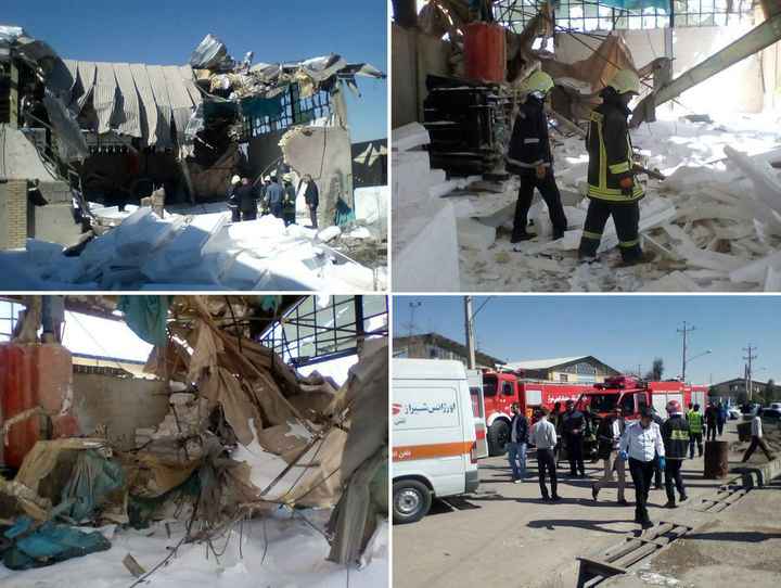 تصویر از یک کشته و 3 مصدوم در انفجار دیگ بخار در شیراز
