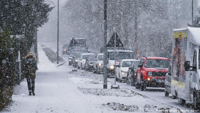 تصویر از دمای اروپا منفی27درجه بارش برف در رم بعد از 6سال