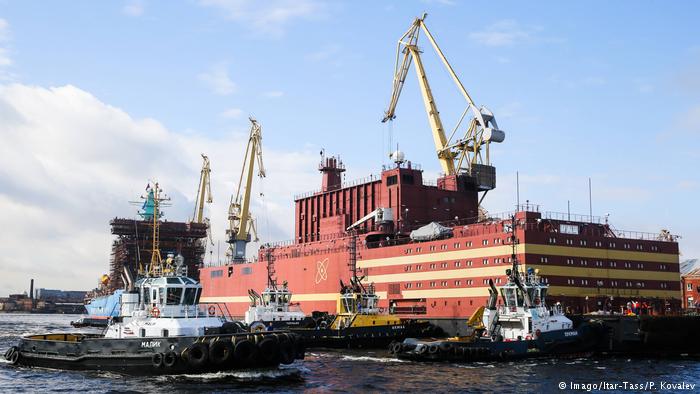 تصویر از فعالیت نخستین نیروگاه هسته‌ای شناور جهان در روسیه