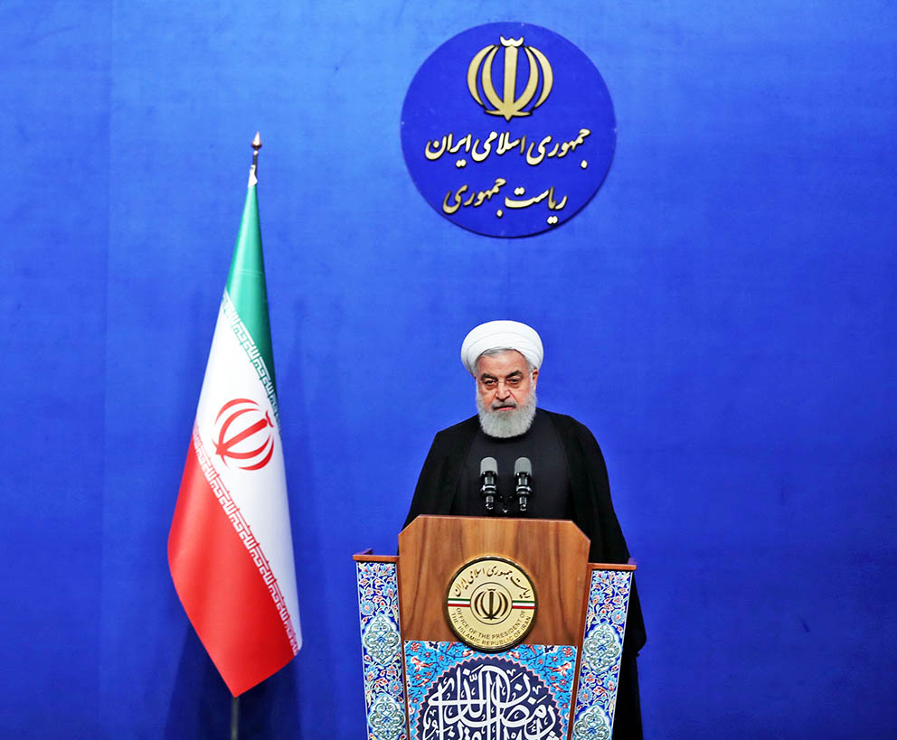 تصویر از روحانی: تصمیم گیری آمریکا برای ایران و جهان پذیرفتنی نیست