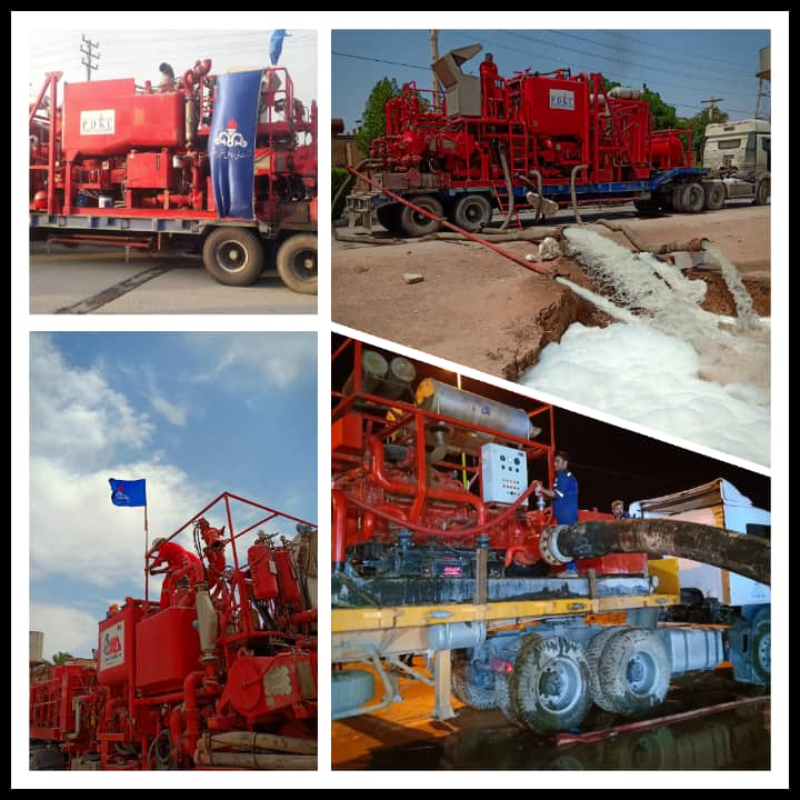 تصویر از استقرار 8 دستگاه پمپ تراک نفتخیز جنوب در اهواز، کارون و باوی