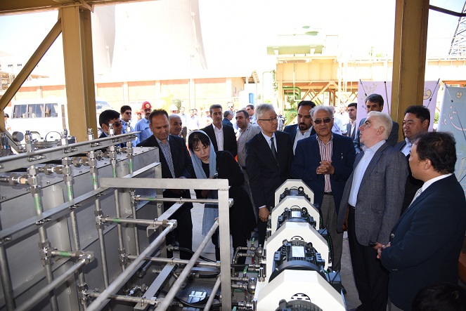 تصویر از افتتاح سیستم خنک‌ کننده جدید واحدهای گازی نیروگاه شهید رجایی