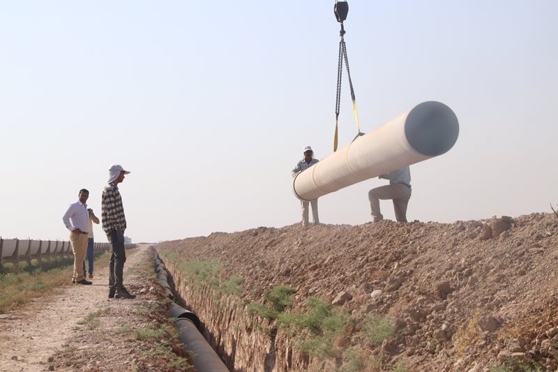 تصویر از آغاز پروژه آبرسانی به روستاهای بخش غیزانیه در خوزستان