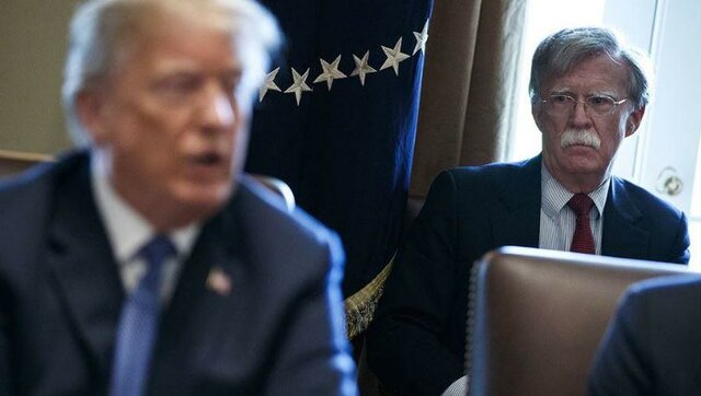 تصویر از دونالد ترامپ و جان بولتون بر سر لغو تحریم‌های ایران مشاجره کرده بودند