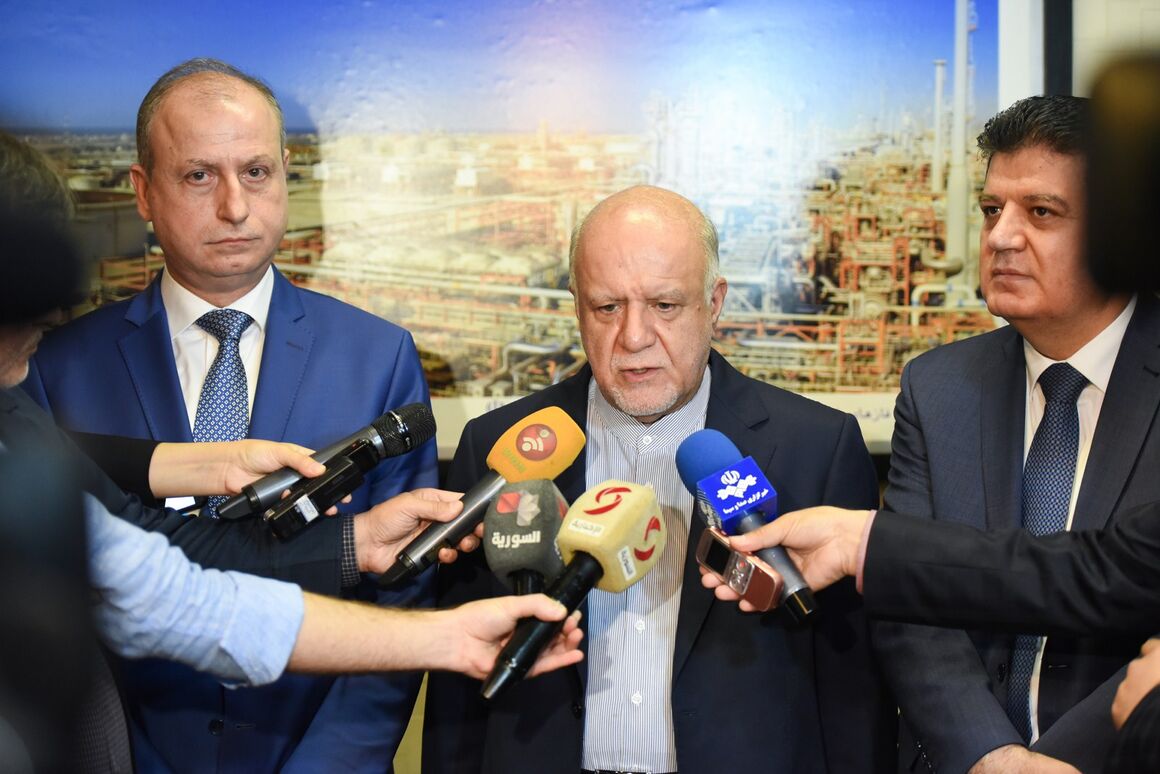 تصویر از وزیران نفت ایران و سوریه بر توسعه همکاری‌ها دوجانبه تاکید کردند