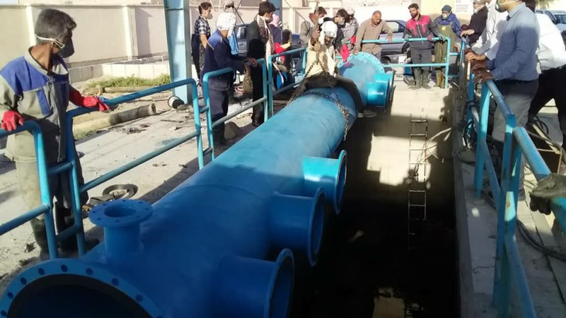 تصویر از ساخت خط اصلی ایستگاه پمپاژ فاضلاب زابل به‌دست کارشناسان داخلی