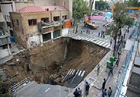 تصویر از فرونشست ناشی از کاهش آب‌های زیرزمینی تهران را تهدید نمی‌کند