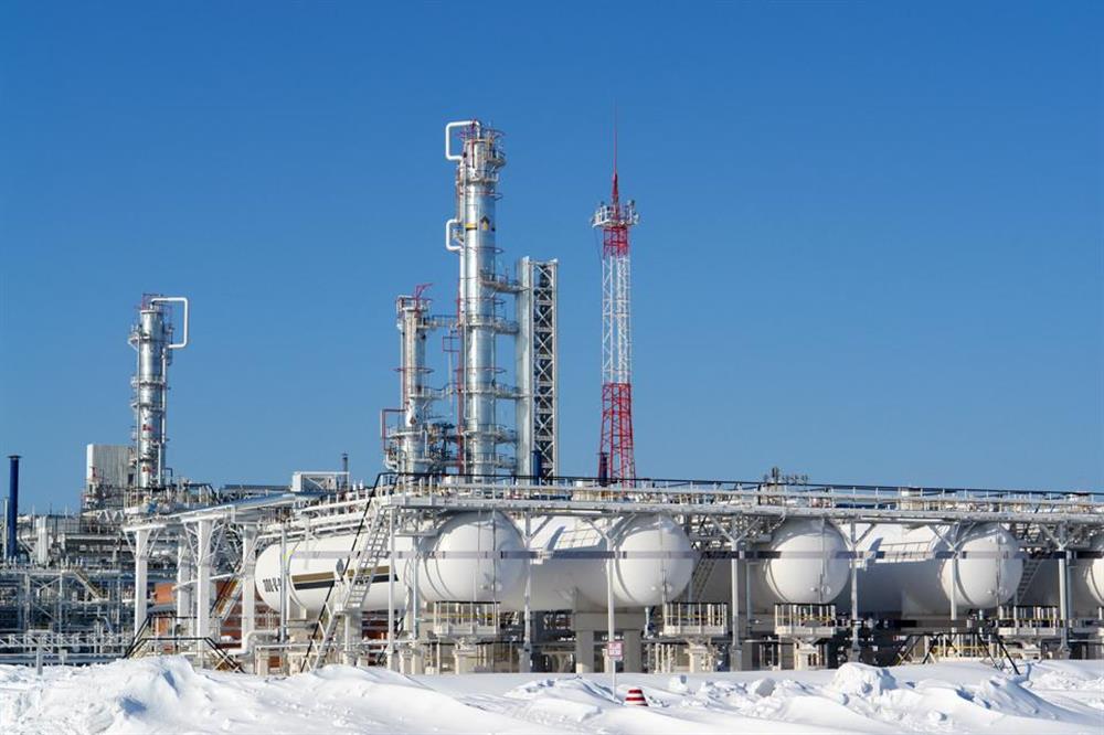 تصویر از روسیه در قطب شمال یک مجتمع پتروشمی می سازد