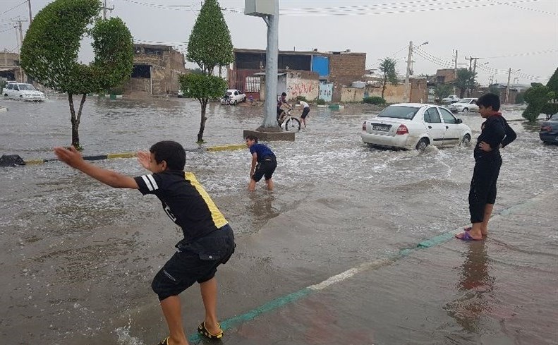 تصویر از آب‌گرفتگی در اهواز برطرف شد