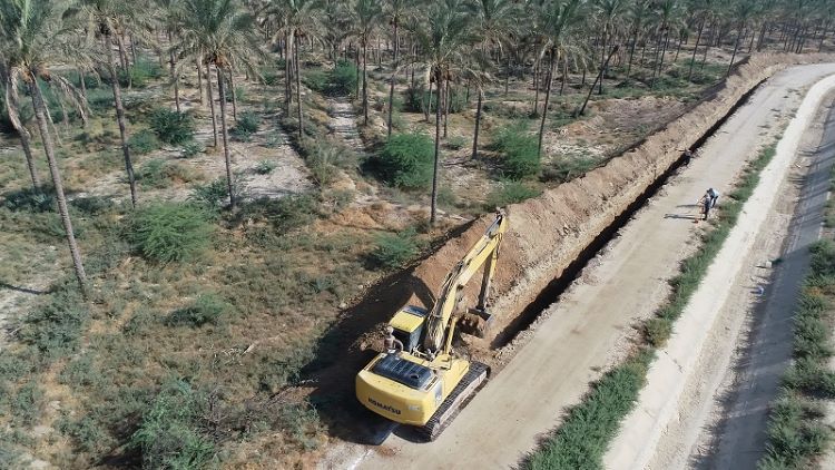 تصویر از اجرای پروژه مدرن‌سازی شبکه‌های آبیاری و زهکشی در استان بوشهر