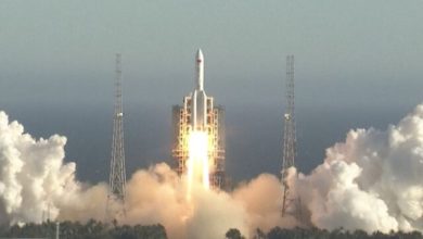 تصویر از چین نسل بعدی فضاپیماهایش را به فضا فرستاد