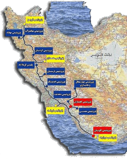 تصویر از فاز1و2 خط لوله اتیلن غرب در ایستگاه پایانی / آغاز فاز سوم