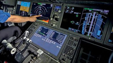 تصویر از آزمایش ضدعفونی ماورای بنفش کابین پرواز در بوئینگ