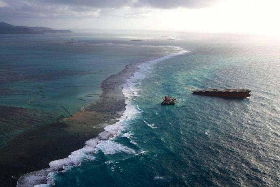 تصویر از آغاز پاکسازی سواحل موریس همزمان با تشکیل دادگاه شرکت کشتی رانی ژاپنی