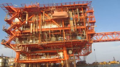 تصویر از مجتمع گاز پارس جنوبی با ظرفیت کامل کار می کند