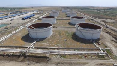 تصویر از چهار مخزن ذخیرهسازی طرح گوره-جاسک خردادماه آینده به مدار میآید