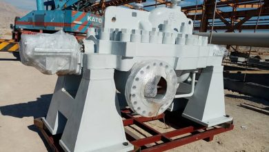 تصویر از دریافت اولین الکتروپمپ طرح خط لوله انتقال نفت خام گوره جاسک