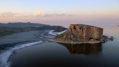 تصویر از کاهش تراز دریاچه ارومیه با ندادن حق آبه