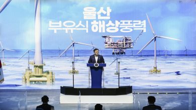 تصویر از ساخت نیروگاه بادی شناور در میدان گازی دریای شرقی در کره جنوبی