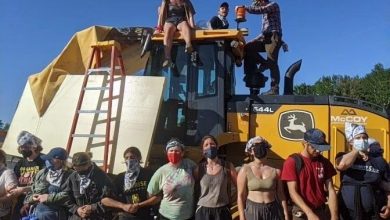 تصویر از عکس: اعتراض فعالین محیط زیست به ساخت خط لوله شرکت گاز انبریج در مینه سوتا