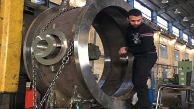 تصویر از طراحی و ساخت باترفلای 60 اینچ خروجی پمپ آب خنک کن در نیروگاه بندرعباس