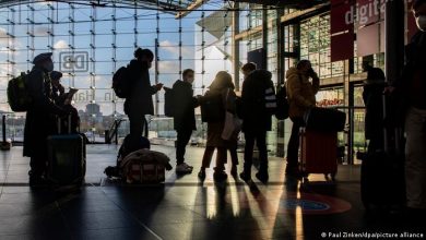 تصویر از طوفان حرکت قطارها را در پنج ایالت آلمان متوقف کرد