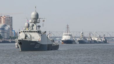 تصویر از شش کشتی جنگی روسیه عازم دریای سیاه شدند