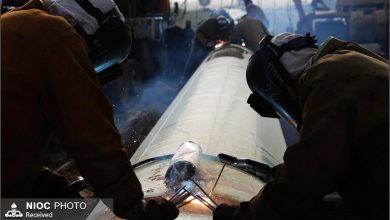 تصویر از اتصال تاسیسات تقویت فشار گاز نورآباد به خط لوله دهم سراسری گاز