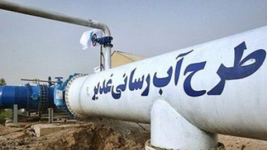 تصویر از اتصال شهرستان حمیدیه خوزستان به خط آب غدیر