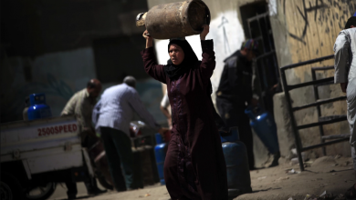 تصویر از کاهش روشنایی معابر عمومی مصر به دلیل بحران اقتصادی
