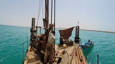 تصویر از حفاری ۳۹۰ متری در آب‌های خلیج فارس طی دو ماه