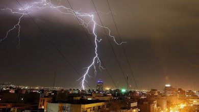 تصویر از پیش‌بینی احتمال صاعقه و آب گرفتگی در شمال و شمال غرب