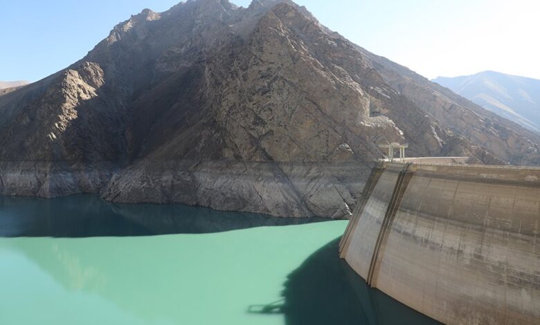تصویر از عکس: کاهش سطح آب در مخزن سد امیرکبیر