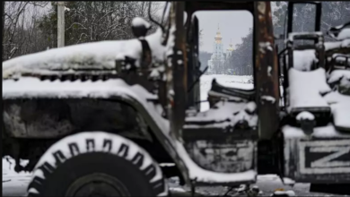 تصویر از پوتین به انتظار «ژنرال زمستان» است تا ارتش روس را یاری کند