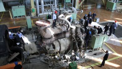 تصویر از تعمیرات واحد شماره یک گازی نیروگاه شهید رجایی قزوین آغاز شد
