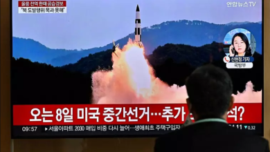 تصویر از موشک‌پرانی کره شمالی و جنوبی به آبهای یکدیگر