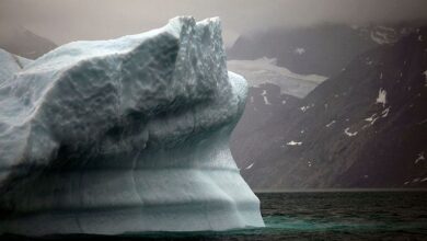 تصویر از یک کوه یخی با وسعتی معادل ۱۵ برابر مساحت پاریس از قطب جنوب جدا شد