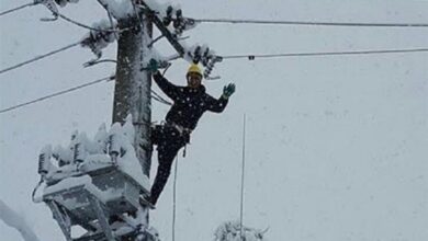 تصویر از خسارت 100 میلیارد ریالی برف به شبکه‌ برق‌ چهارمحال و بختیاری