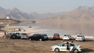 تصویر از وسعت دریاچه ارومیه نسبت به دی ماه ۹۰ کیلومتر مربع افزایش یافت