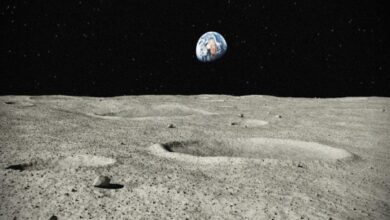 تصویر از کشف ذخایر حاوی تریلیون‌ها لیتر آب بر روی سطح کره ماه